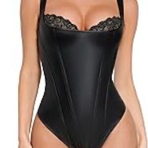 Black Lace Trim Women’s Bodysuit